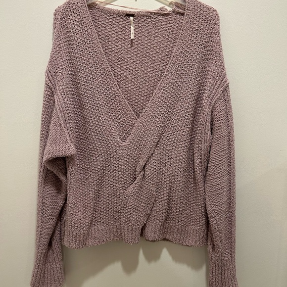 Purple Knit Free People Sweater - Picture 1 of 6